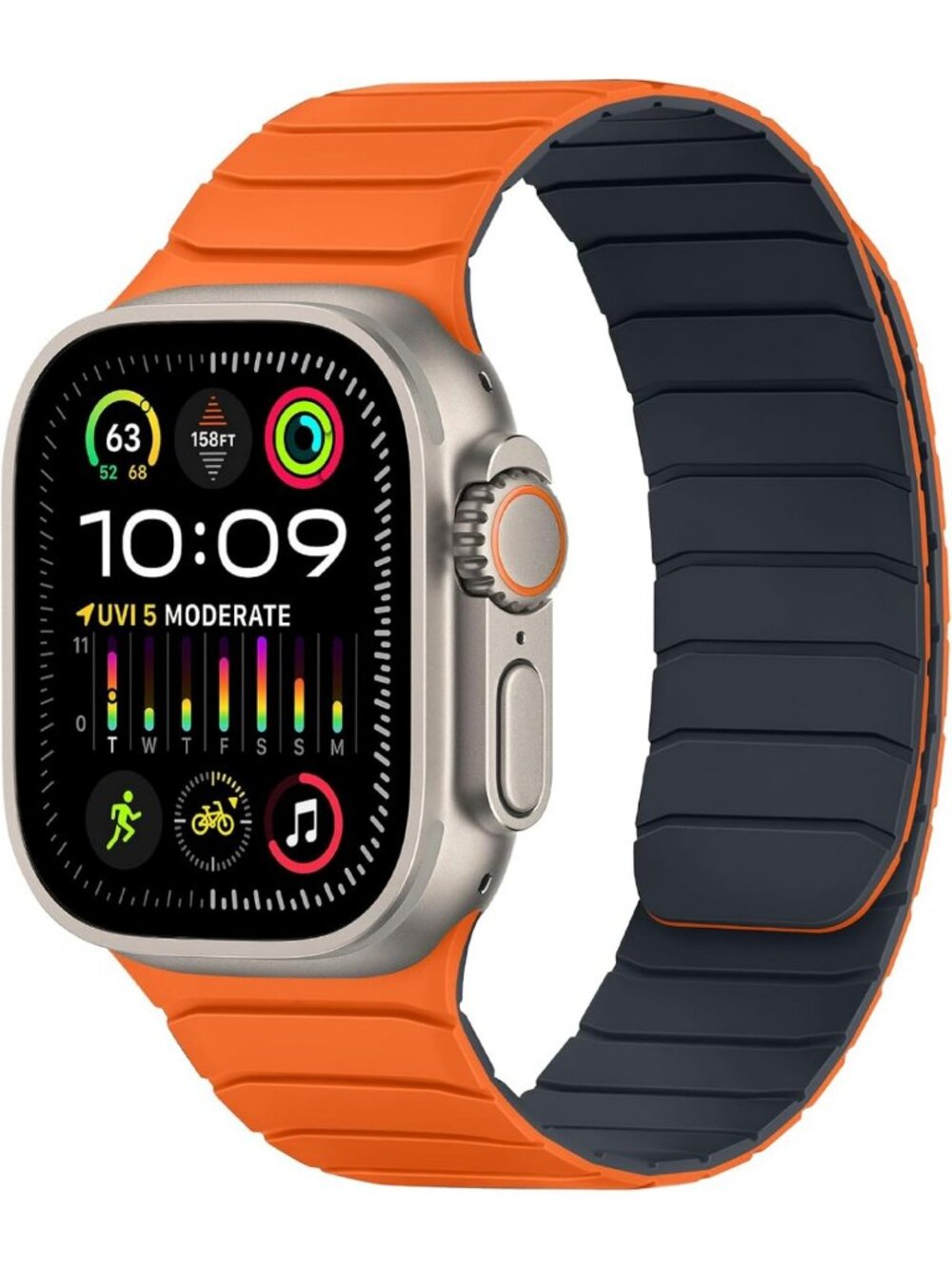Soft Silicone Magnetic Bands for Apple Watch 49mm 46mm 45mm 44mm 42mm